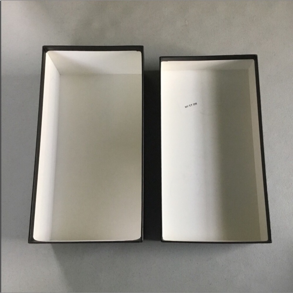GUCCI EMPTY SHOE BOX NO SHOES 2/DUST BAGS BOX LABEL SIZE 37.5-7.5 - Picture 2 of 16